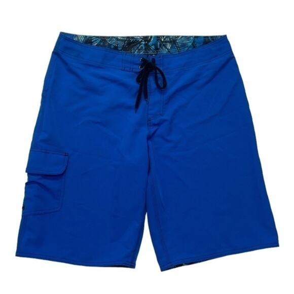 Burnside Board Shorts Royal Blue mens Size 36 - Picture 5 of 8
